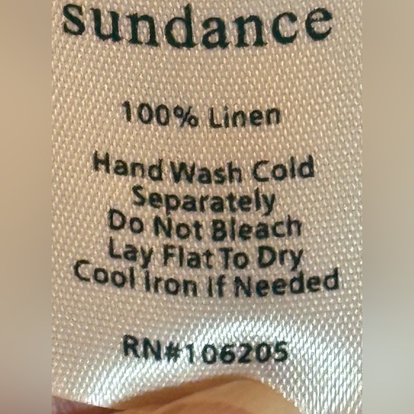 Sundance White XL 100% linen cap,sleeves top w/ a 2.5” ruffle - Picture 5 of 10